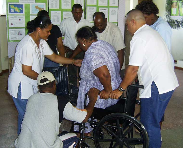 HASO donates wheelchair to a Praslin resident