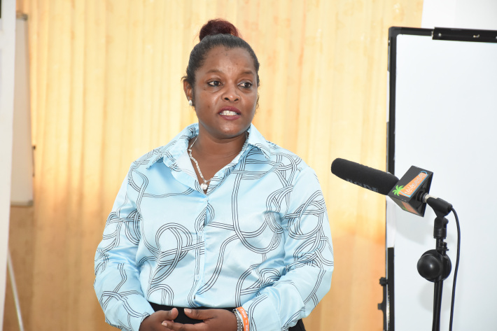 Participants listening to a presentation during the workshop on Wednesday